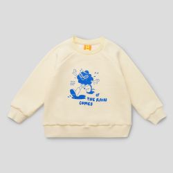 Свитшот сливочный "If the Rain comes"