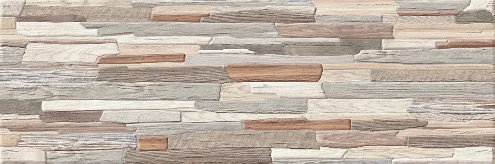 Настенная плитка ALMA Ceramica TWA11ART024 Arteo 60x20 коричневая матовая под дерево