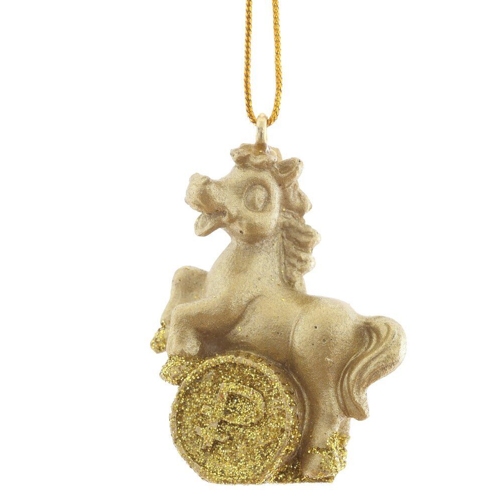 GAEM Фигурка декоративная подвесная "Лошадка", L3 W1,5 H4 см, 3в.