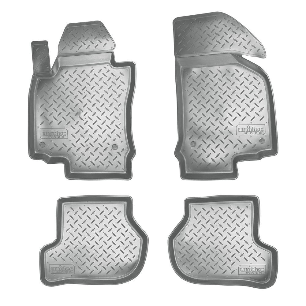 Ковры в салон Norplast/Unidec для Volkswagen Jetta (2005-2011)Полиуретан,Серый, арт.NPL-Po-95-23-G