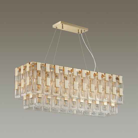 4989/10 HALL ODL22 553 золотой/стекло Люстра E14 10*40W BUCKLE