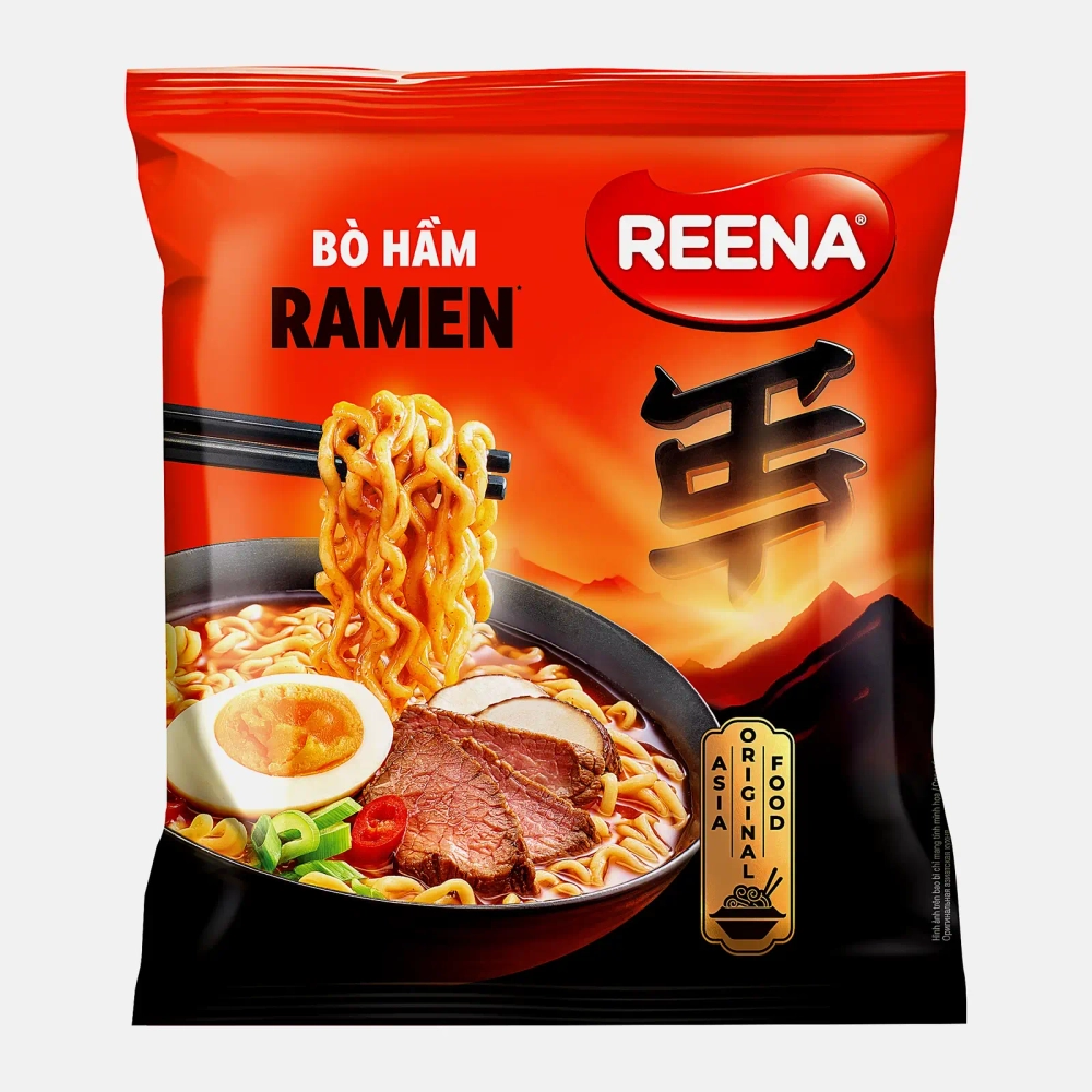 Лапша быстрого приготовления Рамен с острой говядиной Reena 115г