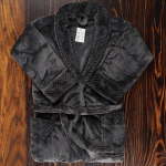 Халат унисекс, махр, 100%пэ, сер, универсальный, T2021-4