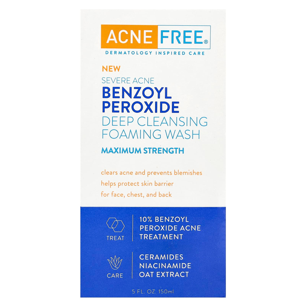 ACNE FREE, Severe Acne, глубоко очищающая пенка для умывания, максимальная эффективность, 150 мл (5 жидк. Унций)