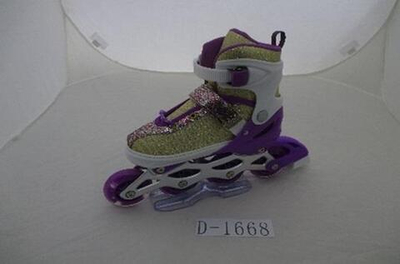 Ролики осн. алюм, кол. PU, размер S, блестки, сумка D-1668