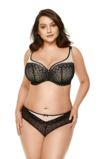 Бюстгальтер Echo из гипюра с геометрическим рисунком (Размер: 90H) (Цвет: черный)