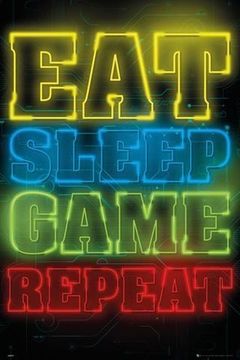 Постер Eat Sleep Game Repeat GN0878