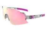 Спортивные очки с диоптриями HILX Savage 2.0 Shiny Crystal Grey Pink / Pink Lens