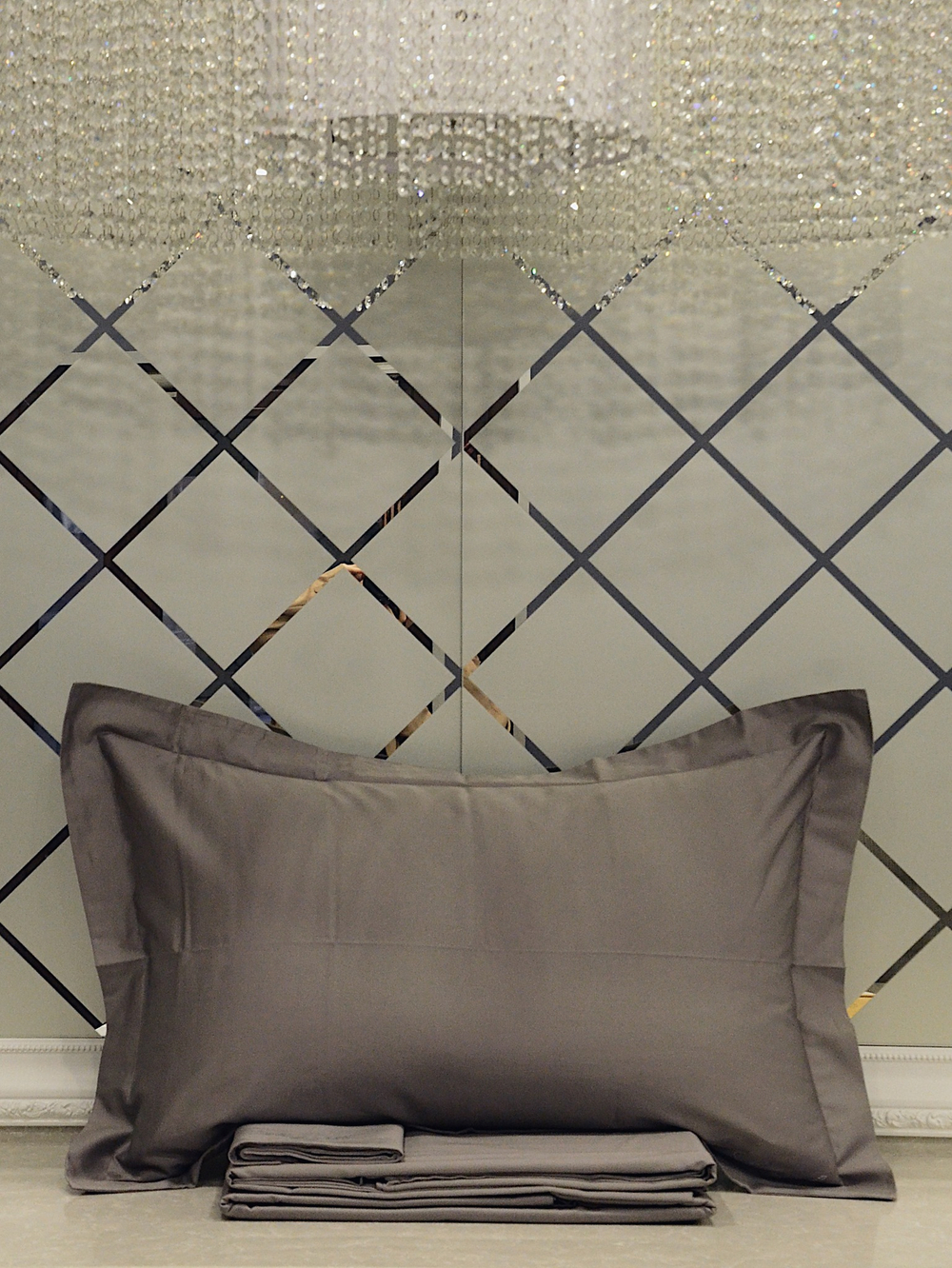 Однотонное постельное белье La Perla Grey