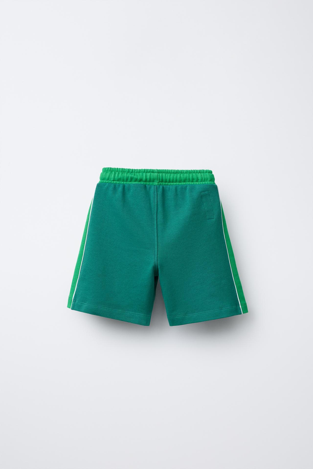 ZARA ШОРТЫ ИЗ МЯГКОЙ ТКАНИ С ПРИНТОМ PRINCE ®, ЗЕЛЕНЫЙ