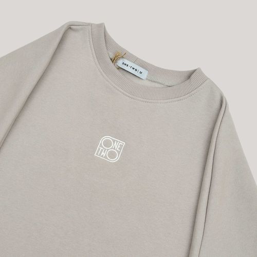 Толстовка One Two Ashes Of Roses утепленная серая