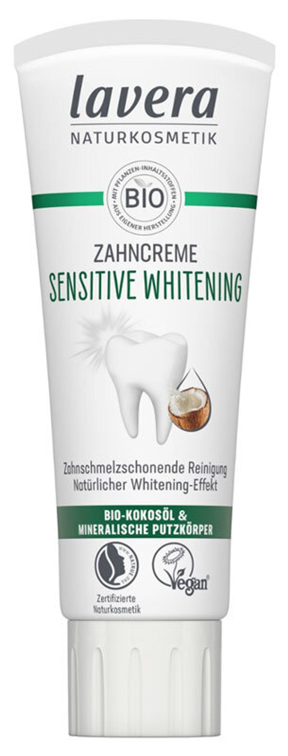 Отбеливающая зубная паста Lavera Sensitive, 75 мл