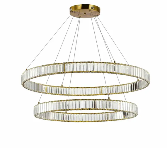 D2107-DW-8+10 BRASS (1) Люстра NW