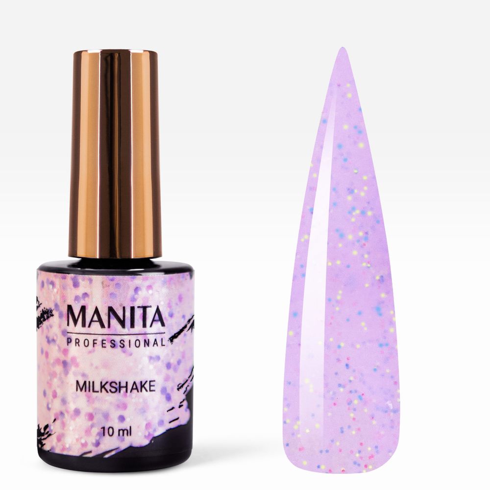 Manita Professional Milkshake Гель-лак с цветными вкраплениями 08, 10мл
