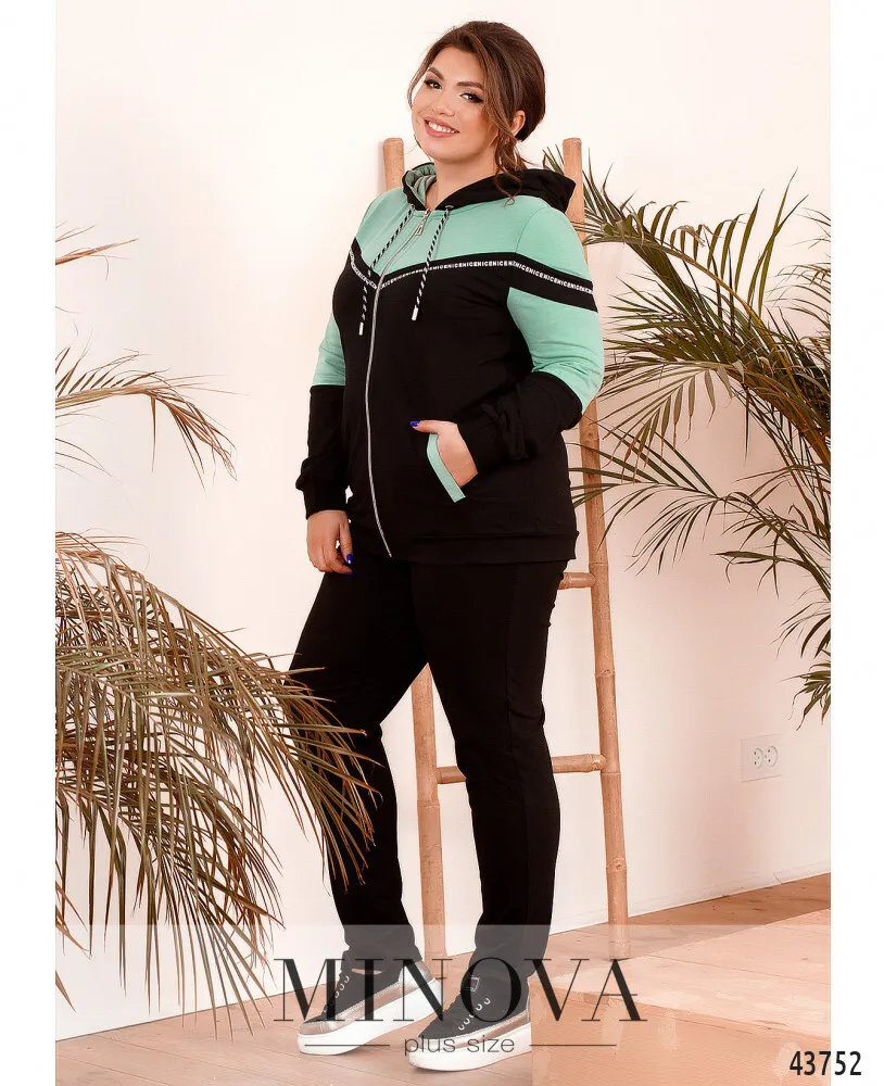 Костюм 8-280-черный-оливка Minova