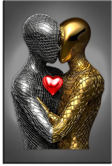 Постер "Металлическая пара"