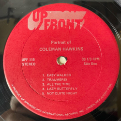 Винтажная виниловая пластинка LP Colman Hawkins Portrait Of (USA 1972)
