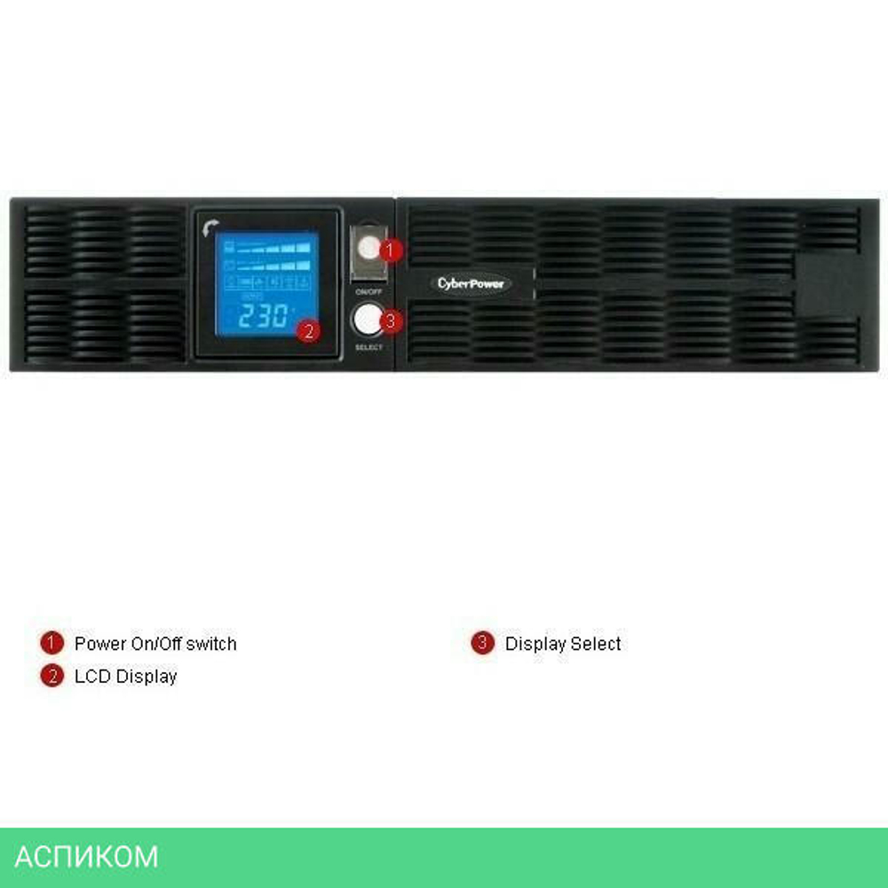 Источник бесперебойного питания CyberPower PR1000ELCDRT2UA