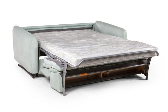 Rimini диван-кровать прямой замша мятный