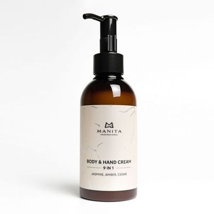 Manita Professional Крем для рук и тела 9в1 Jasmine, Amber, Cedar, 150мл