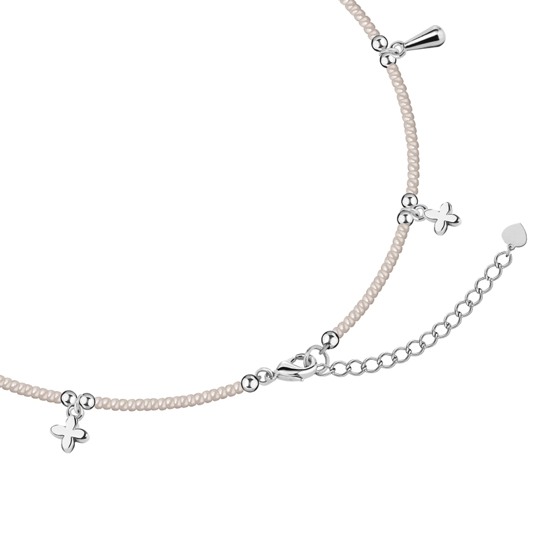 Колье Капли (серебристый)