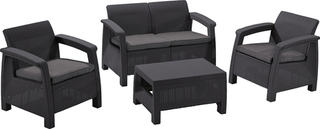 Комплект мебели Keter Corfu set графит