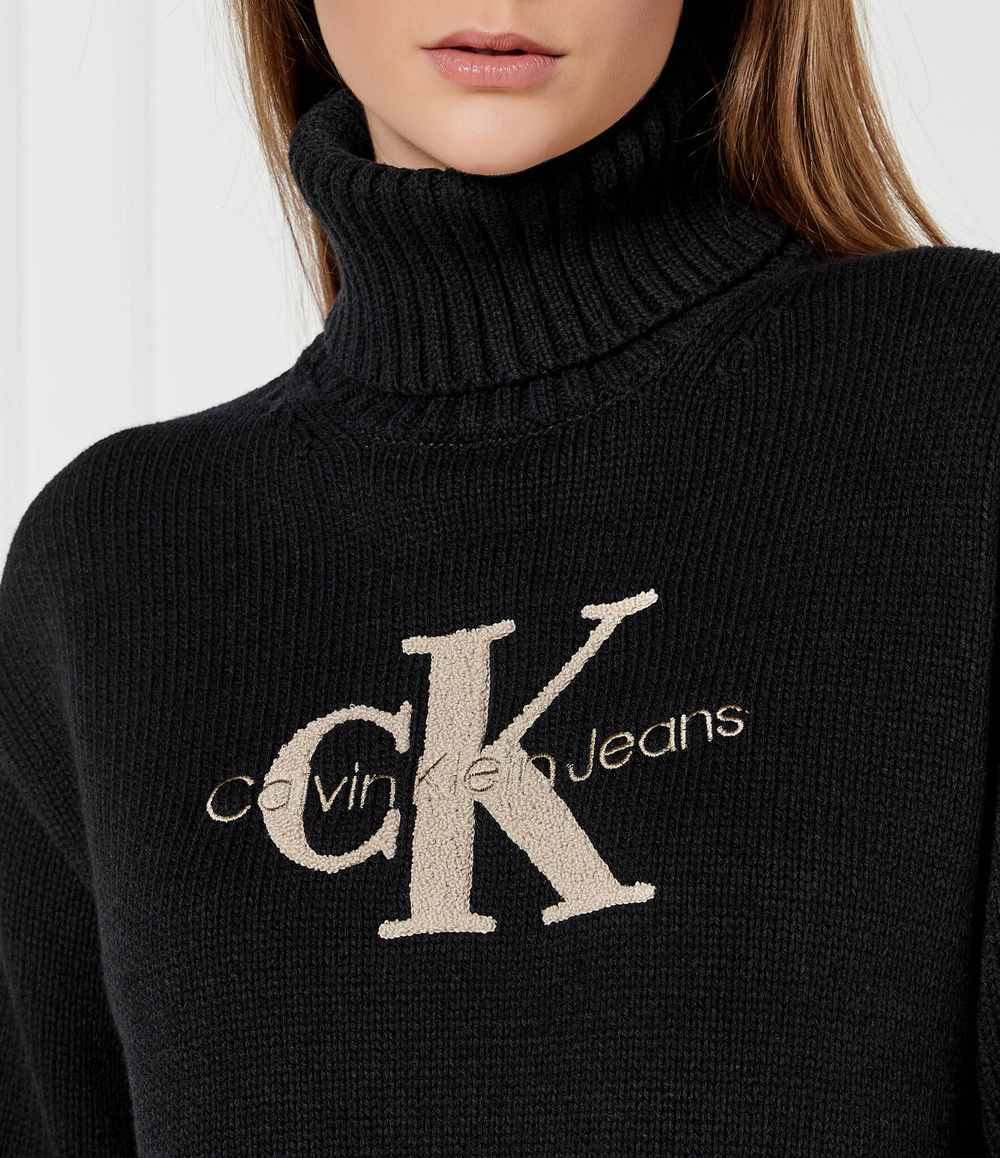 Гольф CHENILLE Calvin Klein Jeans - черный(J20J224229)