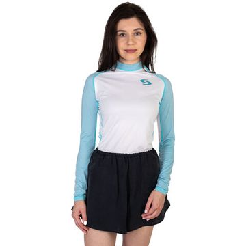 Гидрофутболка-рашгард женская Scorpena REEF белый/голубой