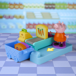 Игровой набор Hasbro Swinka Peppa - Свинка Пеппа набор для покупок в супермаркете -магазине + 2 фигурки