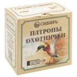 Патрон 12/70 №5 32гр Сибирь (г.НОВОСИБИРСК), коробка 25 шт.