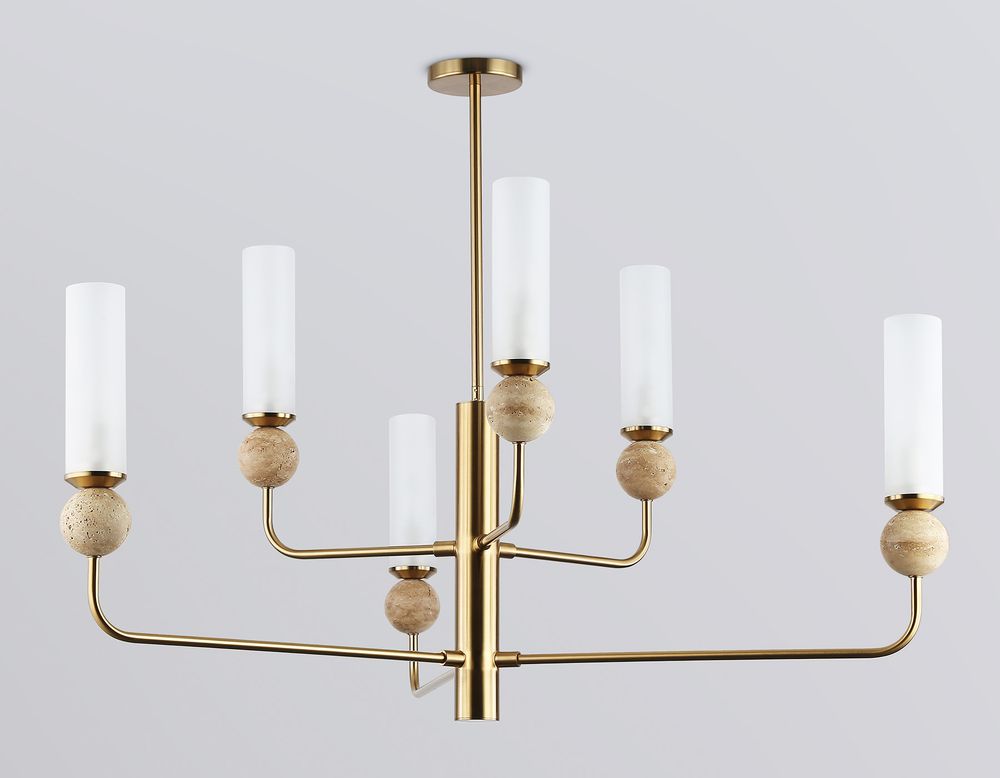 Ambrella Люстра на штанге с мрамором Ceramo Modern LH53251