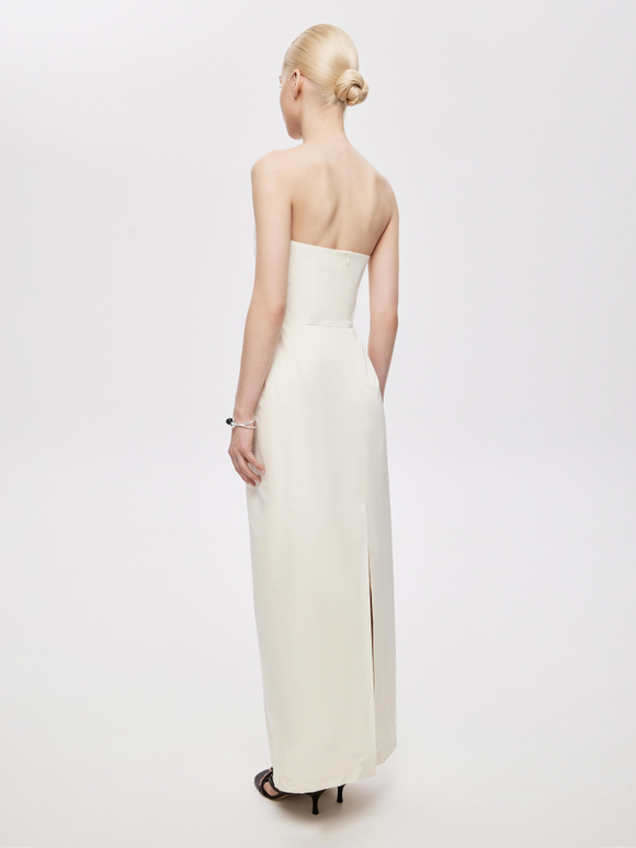 Платье макси из греческой тафты