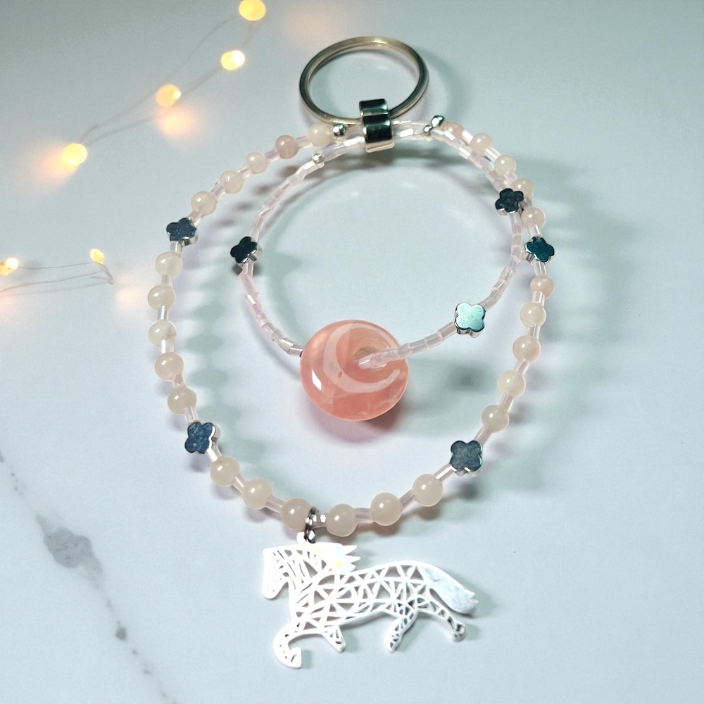 Обвес. Символ года 2026. Созвездие. Розовый кварц