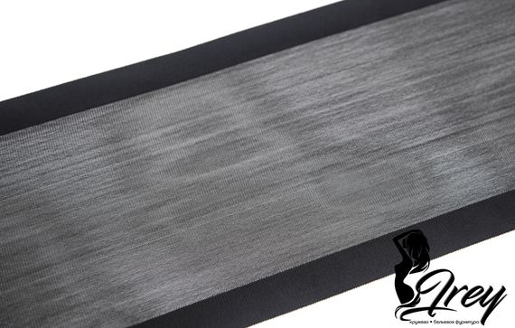 03-85 Кружево сетка 16 см, черный 170 (упаковка 10 м)