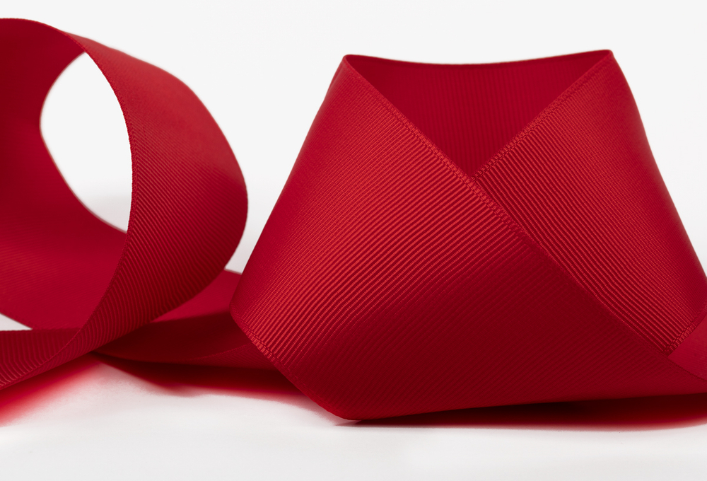 Репсовая лента GR-50 50 мм 2 ", №051 красный