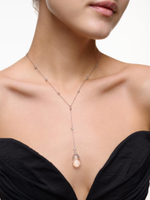 Колье "Big crystal" Silver