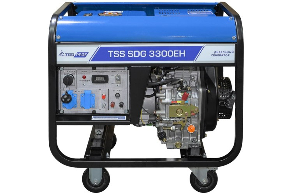 Генератор дизельный с воздушным охлаждением ТСС SDG 3300EH открытая 100044