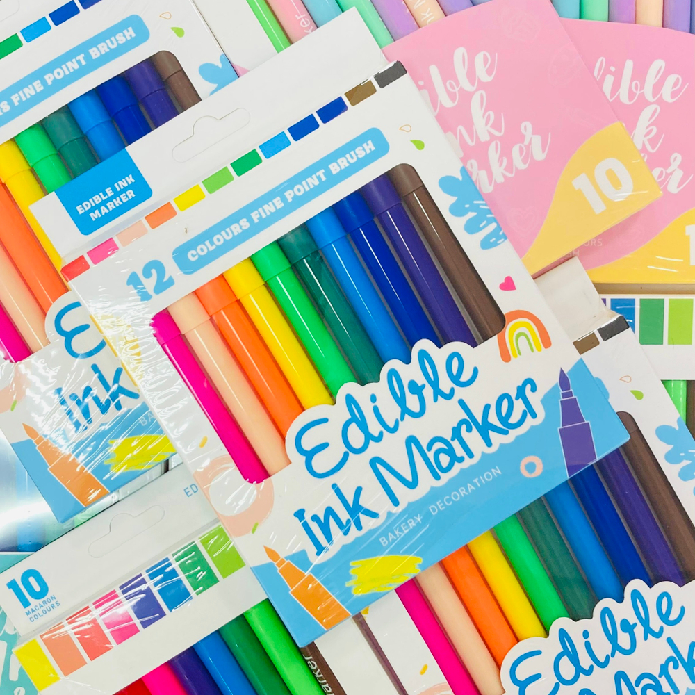 Фломастеры пищевые, яркие (10 шт)