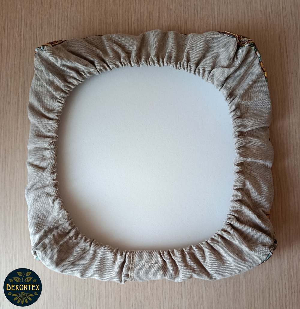 Набор чехлов на табурет из гобелена Оранжевое лето (33х33 см) - 2шт