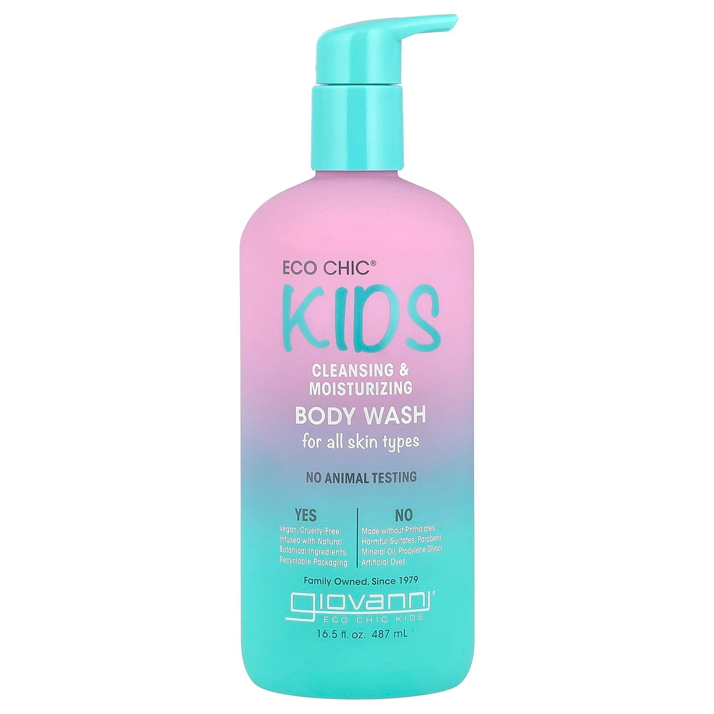 Giovanni, Eco Chic® Kids, очищающее и увлажняющее средство для душа, 487 мл (16,5 жидк. унц.)