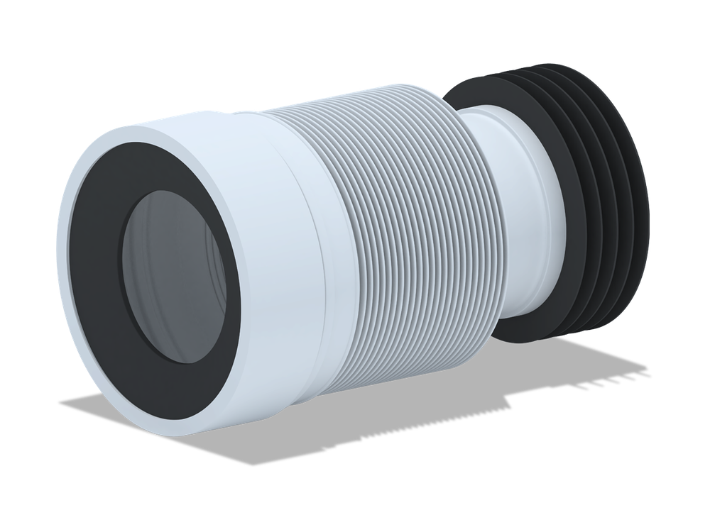 УДЛИНИТЕЛЬ ГИБКИЙ ДЛЯ УНИТАЗА ДИАМЕТР 110ММ (20 Ш/К) K828