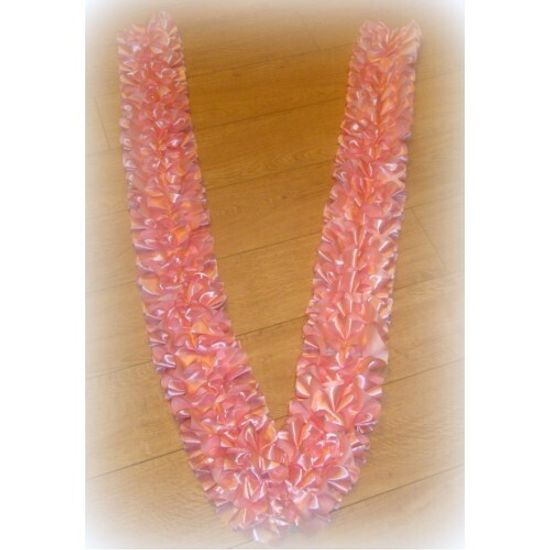 Лента на капот галочка атлас цвет: персик (ширина 19см) №548.224