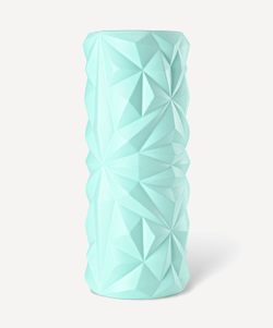 Ролик массажный FA-507, EVA/PP, средняя жесткость, 32,5x12,5 cм, мятный/серый