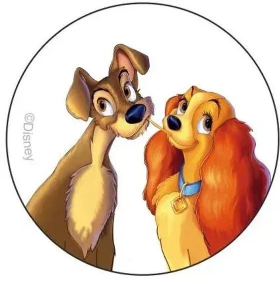 Стеклянный шар Леди и Бродяга 85 мм, в подарочной упаковке, Батик (КУ-85-17268)