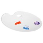 Палитра художественная пластиковая овальная без ячеек, 41х29 см, BRAUBERG ART DEBUT, 192231