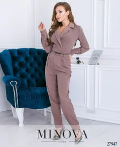 Комбинезон 4002-кофейно-лавандовый Minova