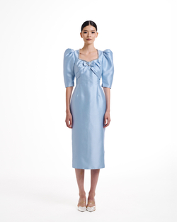 Платье Fleurette (Флёрет) миди голубое