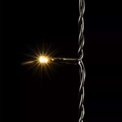 Светодиодный занавес 1*6 м., 600 теплых белых LED ламп, черный провод ПВХ, LTC (PCL601-11-2WW)