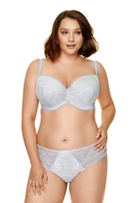 Бюстгальтер-балконет Manila (Размер: 90D) (Цвет: белый с голубым)