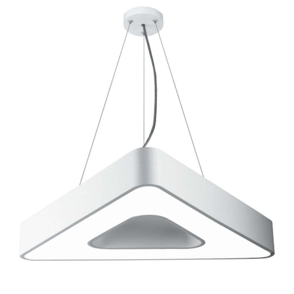 Светильник LED ЭРА Geometria SPO-153-W-40K-030 Delta 30Вт 4000К 2100Лм IP40 600*600*80 белый подвесной | Декоративные светильники Geometria